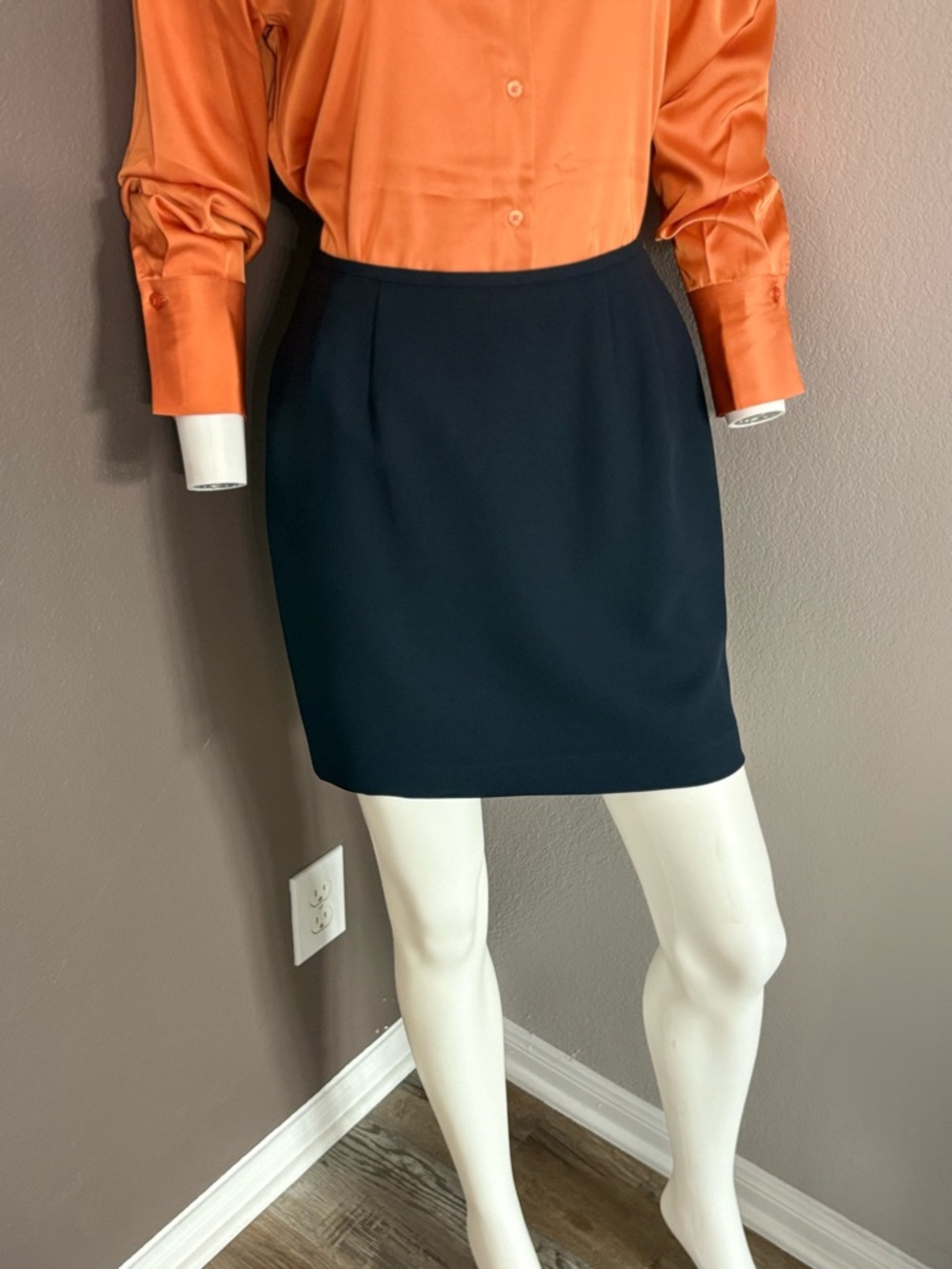 Women's Navy Mini Skirt - Sleek Everyday Essential